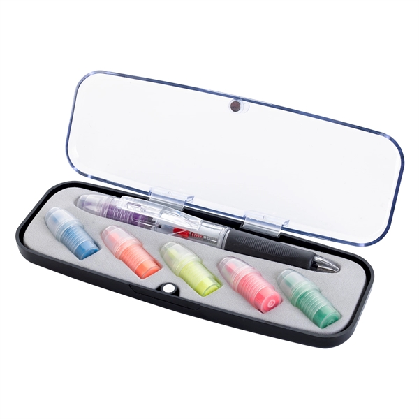 Tri-Color Pen and Highlighter Set - Image 2