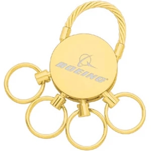 Gold Cable Multi-Ring Key Holder