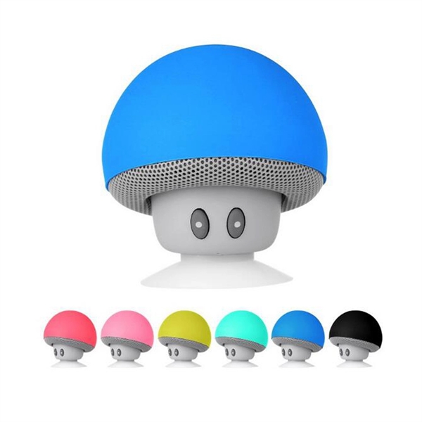 Portable Mushrooms Style Bluetooth Speaker with Sucker