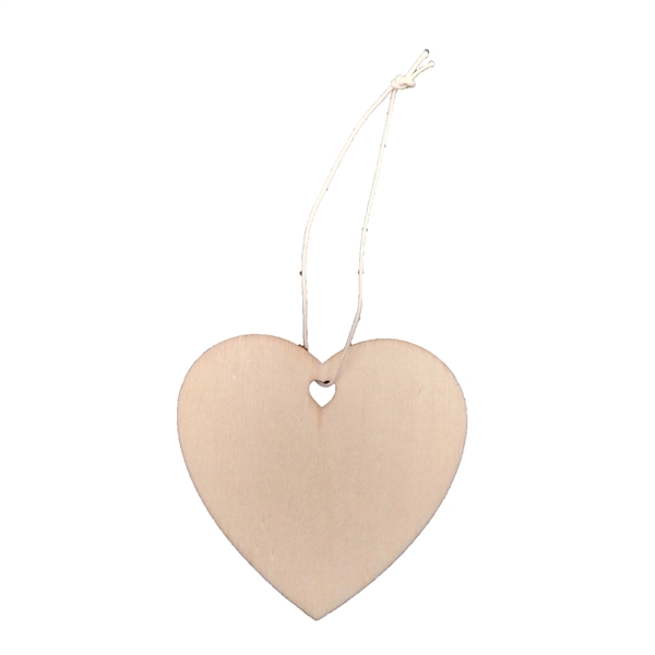 Hanging Wooden Love Heart for Decoration