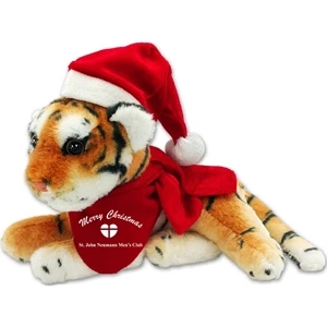 EQP 96+ Christmas 8" Jungle Animals Sitting Bengal Tiger