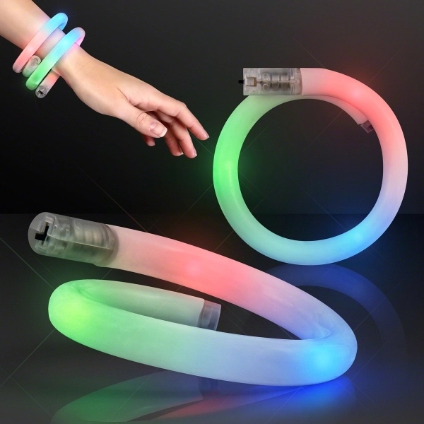 LED Flash Tube Bracelets - Single Colors - Image 2