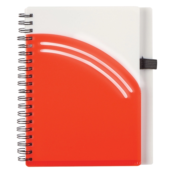 5" x 7" Rainbow Spiral Notebook With Pen - Image 3