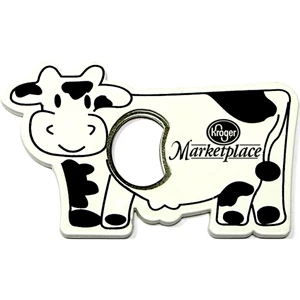 Jumbo size cow shape magnetic bottle opener