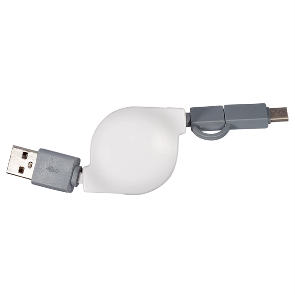 Retractable 3-in-1 Charging Cable - Image 4