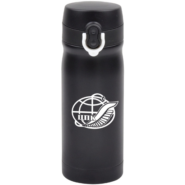 304 stainless steel vacuum insulated cup with flip open lid - Image 2