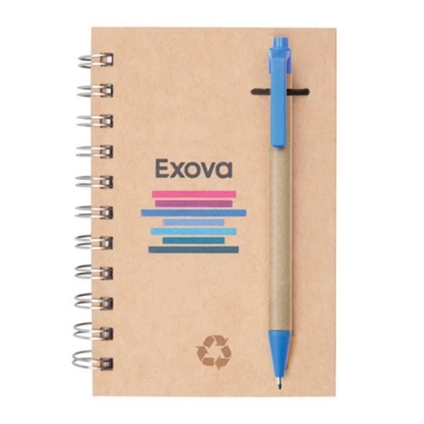 Recycled Notebook/Pen Combo - 5"x7" - Image 3