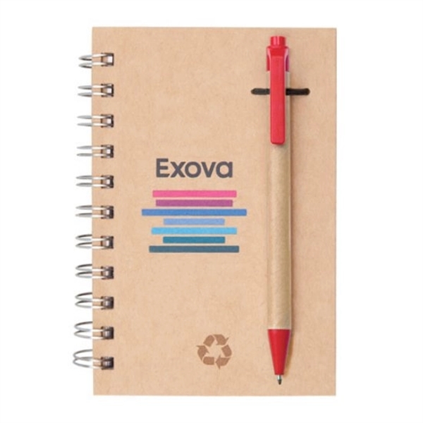 Recycled Notebook/Pen Combo - 5"x7" - Image 6