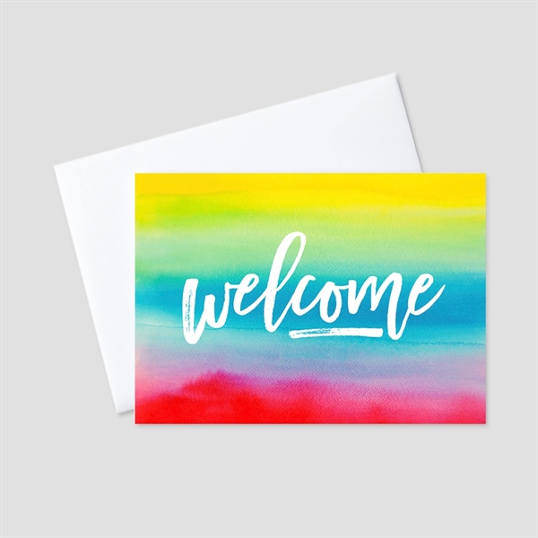 Rainbow Welcome Welcome Greeting Card