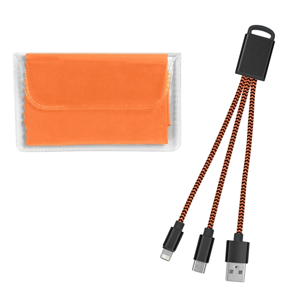 Braided Charging Buddy & Micro Fiber Cloth Set - Image 2