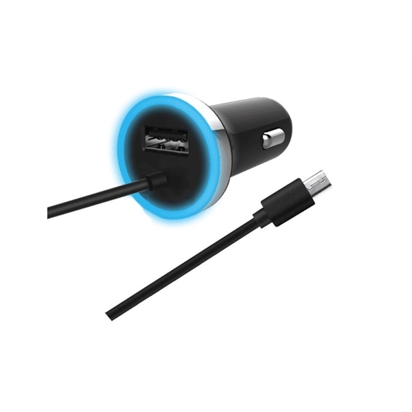 USB Car Charger with 9" USB Cable for Backseat use - Image 2