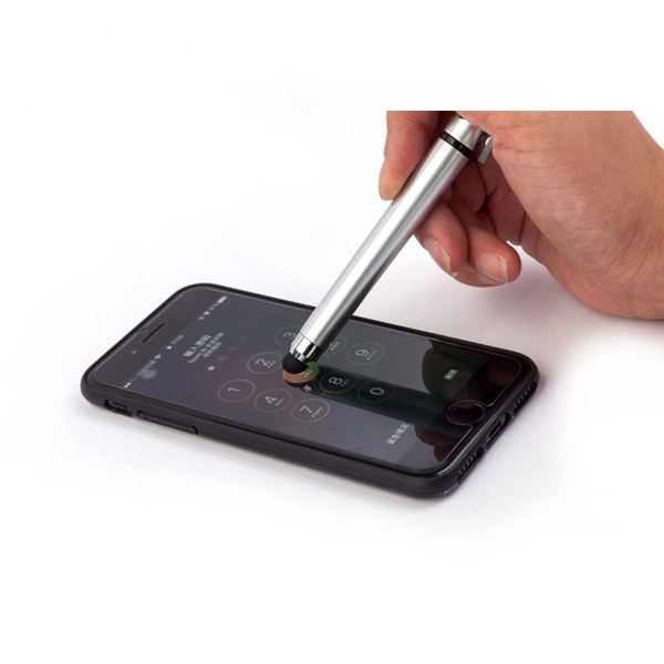 QR Code Stylus Ballpoint Gel Pen with Phone Holder - Image 2