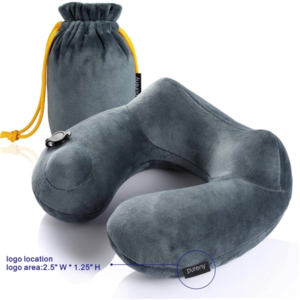 Inflatable Neck Pillow with Packsack, In Seconds Inflating - Image 10
