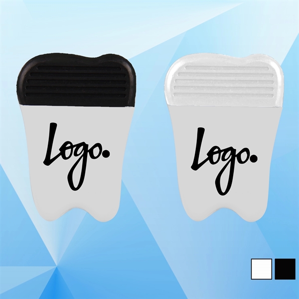 Large Tooth Shape Magnetic Memo Clip - Image 1