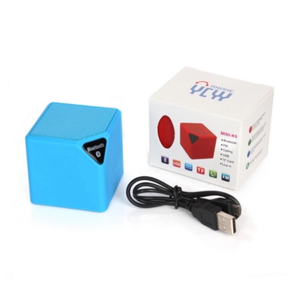 Portable Stereo Cube Bluetooth Speaker - Image 3