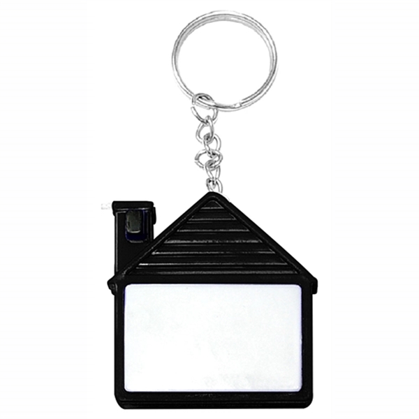 House Shaped Tape Measure with Key Holder - Image 4