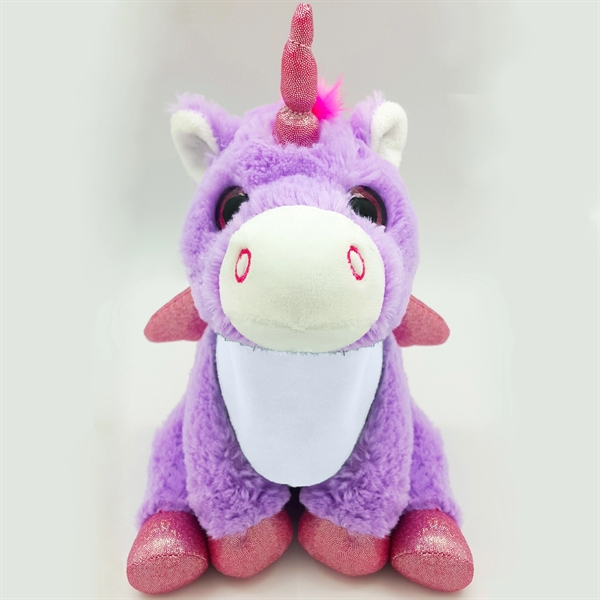 9" Bright Color Purple Unicorn - Image 2