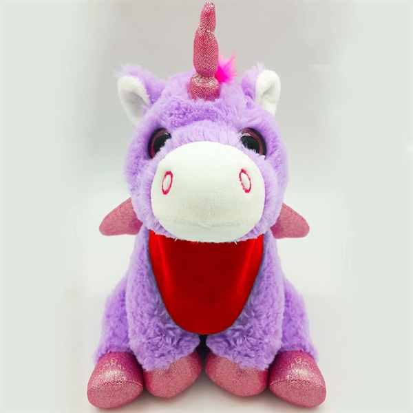 9" Bright Color Purple Unicorn - Image 3