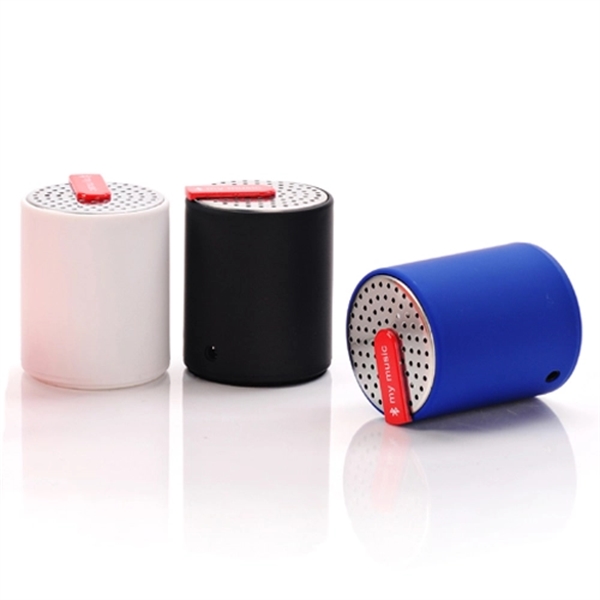 Round Plastic Mini Bluetooth Wireless Speaker - Image 1