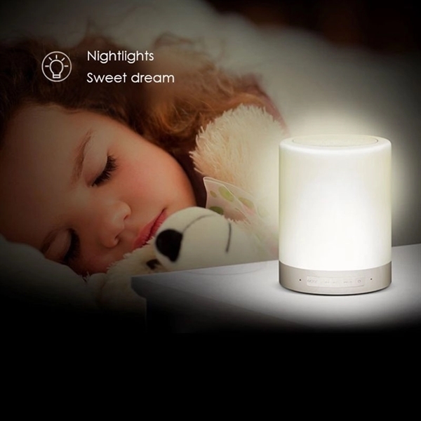Portable RGB LED Lamp Smart Bluetooth Speaker - Image 3