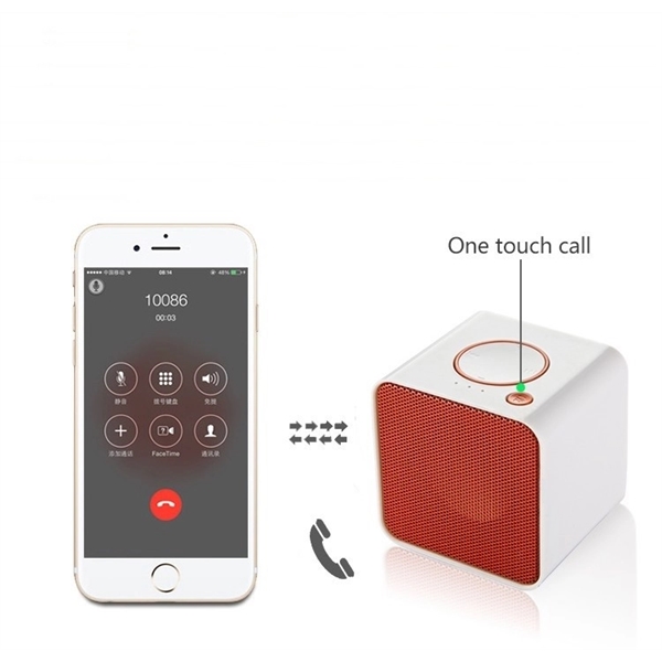 Hotsale Portable Custom Logo Cube Mini Bluetooth Speaker - Image 3