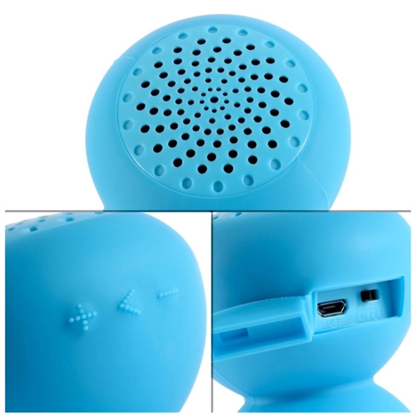 Mushroom Silicone Speaker with Phone Stand - Image 3