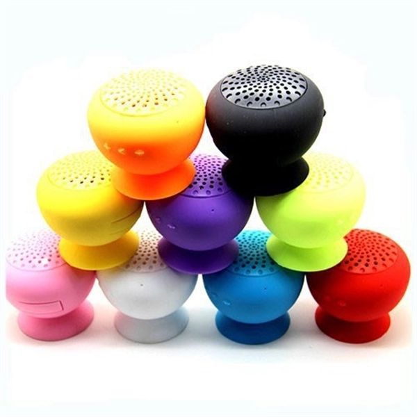Mushroom Silicone Speaker with Phone Stand - Image 1