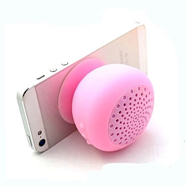 Mushroom Silicone Speaker with Phone Stand - Image 4