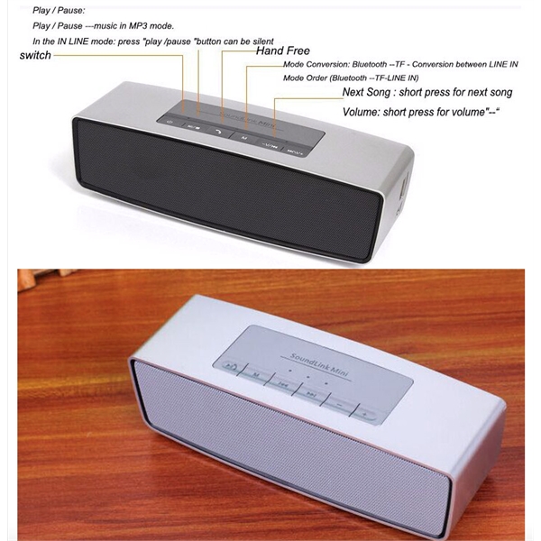 Mini Bluetooth Speaker s815 with 3D Surround Subwoofer Hands - Image 3