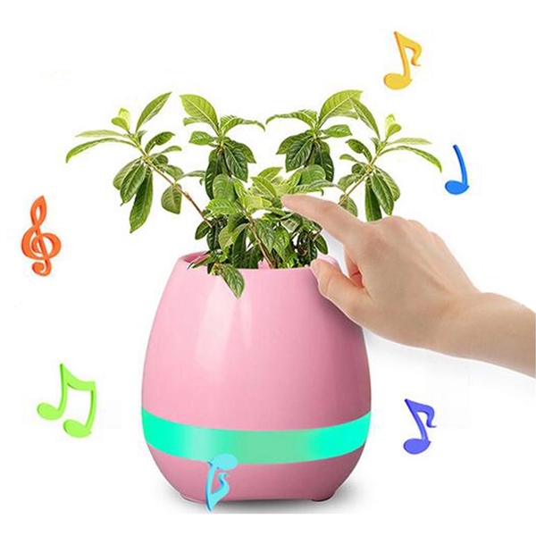 Touch Can Playing Music Flowerpot Style Bluetooth Speaker - Image 1