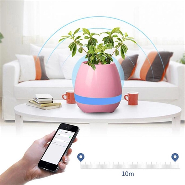 Touch Can Playing Music Flowerpot Style Bluetooth Speaker - Image 2