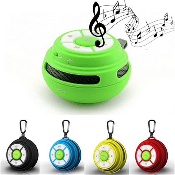 Portable Wireless Bluetooth Sports Speaker With Carabiner - Image 1