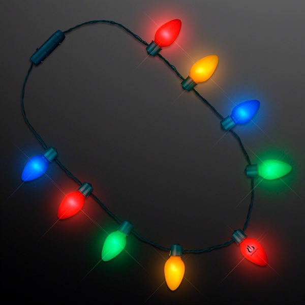 9 Lights Christmas Bulb Necklace - Image 2