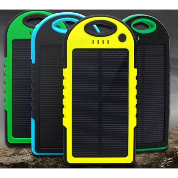 Rugged Solar Charger Power Bank - Image 1