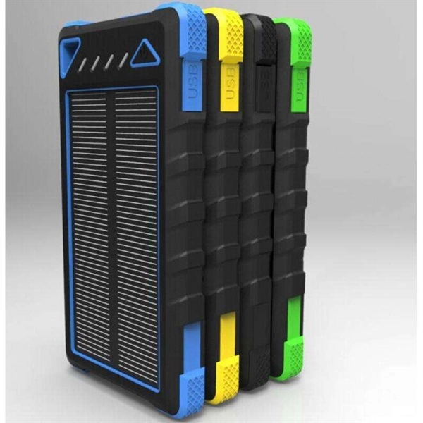 Outdoor Dual USB Solar Rechargeable Power Bank - Image 2