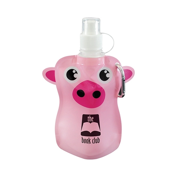 12oz. Paws N Claws Flat Bottle - Image 4