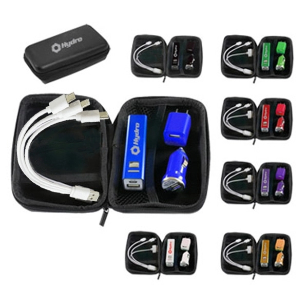 Custom travel charger kit with custom logo - Image 2