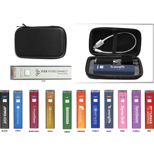 Travel Kits w/Rechargeable 2200mAh Power Bank & Wall Charger - Image 2