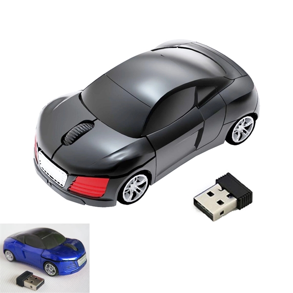 3D Car Shaped USB Wireless Mouse 2.4GHz