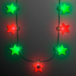 Christmas Stars Light Up String Necklace