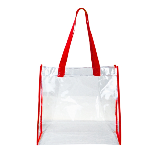 NFL Approved Clear Open Tote with 19" Webbing Handles - Image 4