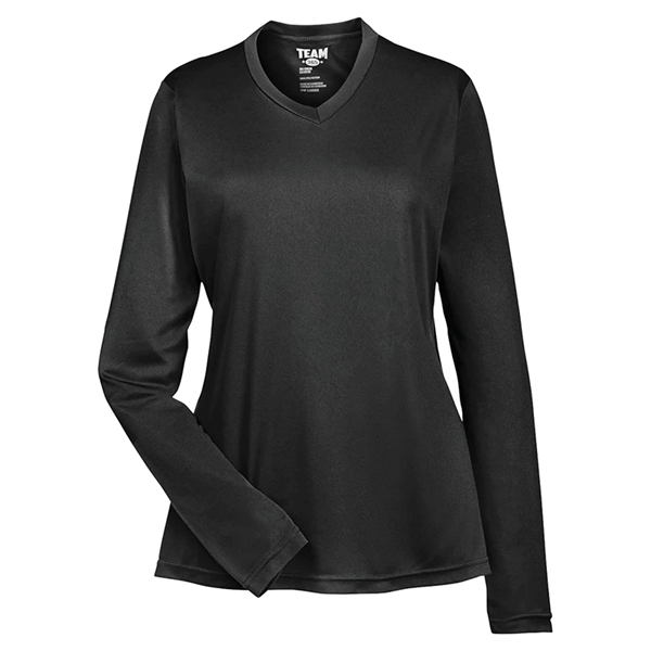 Team 365® Ladies' Zone Performance Long-Sleeve T-Shirt - Image 2