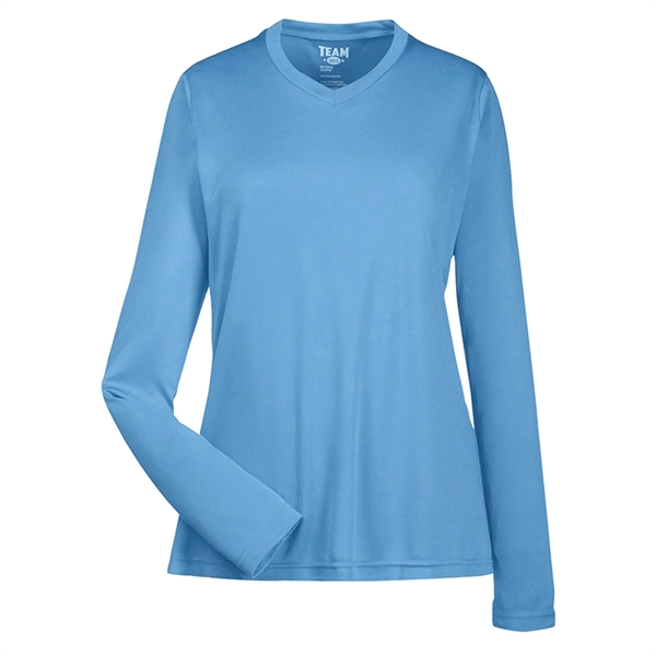 Team 365® Ladies' Zone Performance Long-Sleeve T-Shirt - Image 3