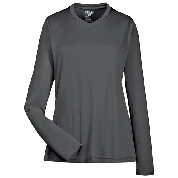 Team 365® Ladies' Zone Performance Long-Sleeve T-Shirt - Image 9