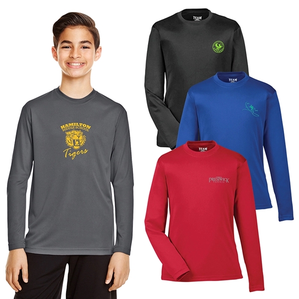 Team 365® Youth Zone Performance Long-Sleeve T-Shirt - Image 1