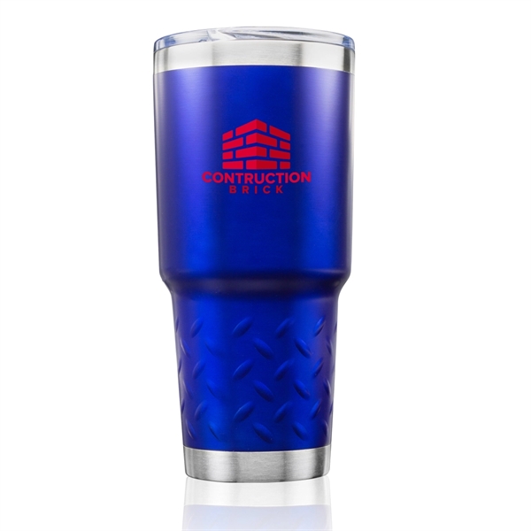 Stainless Steel Travel Tumbler - 30 oz. Tire Grip - Image 2