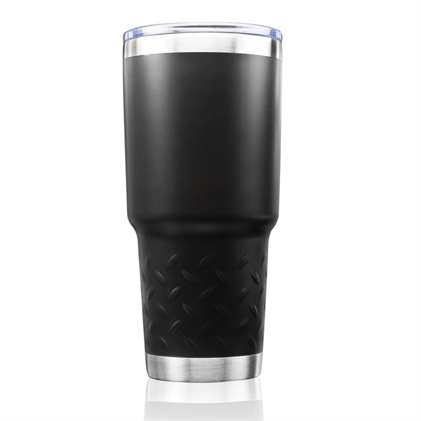 Stainless Steel Travel Tumbler - 30 oz. Tire Grip - Image 3