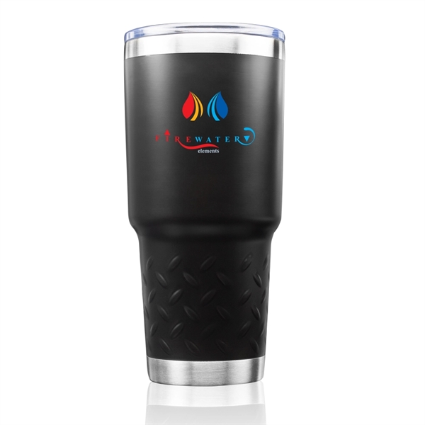 Stainless Steel Travel Tumbler - 30 oz. Tire Grip - Image 7