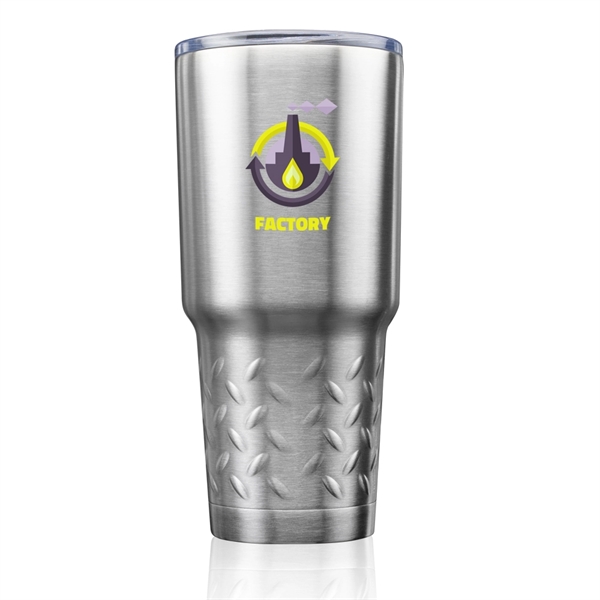 Stainless Steel Travel Tumbler - 30 oz. Tire Grip - Image 9