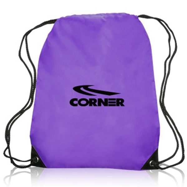 Quick Ship Drawstring Backpack w/ Reinforced Corners - Image 4